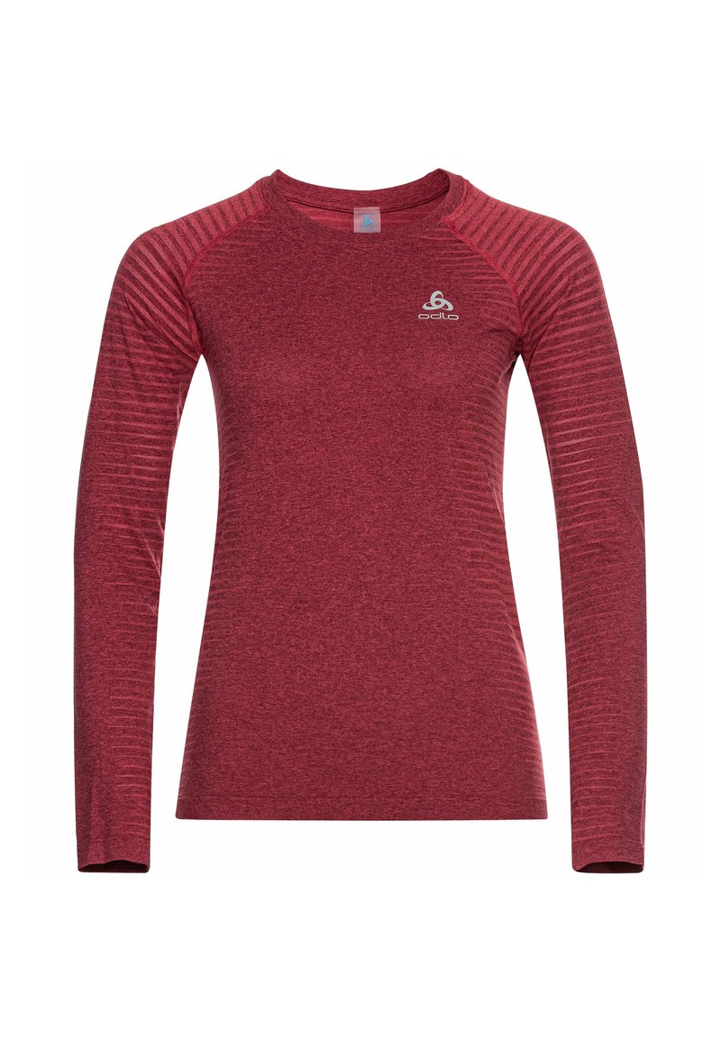 Damen Sportbekleidung | ODLO ESSENTIAL SEAMLESS Langarmshirt dunkelrot/rot - RG98663 Damen Sportbekleidung | ODLO ESSENTIAL SEAMLESS Langarmshirt dunkelrot/rot - RG98663