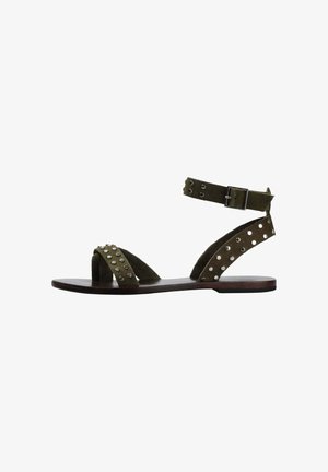 Scalpers, SCALPERS CROSSMULTISTUDS SANDAL - Sandalias - khaki