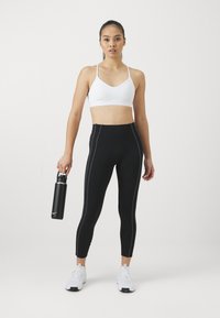 Nike Performance ONE 7/8 TRIM - Leggingek - black/iron grey