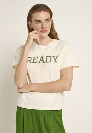 STATEMENT READY OCS - Print T-shirt - natural undyed