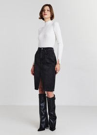 Calliope Jupe en jean - nero denim