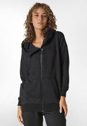 COMFORT FULL HOODIE  - Felpa con zip - black