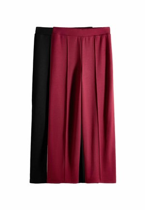 REGULAR FIT - STRAIGHT LEG JOGGERS 2 PACK  - Bukser - black  dark red