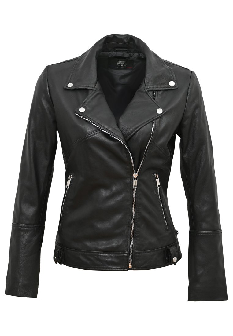 Le Temps Des Cerises Leren jas zwart