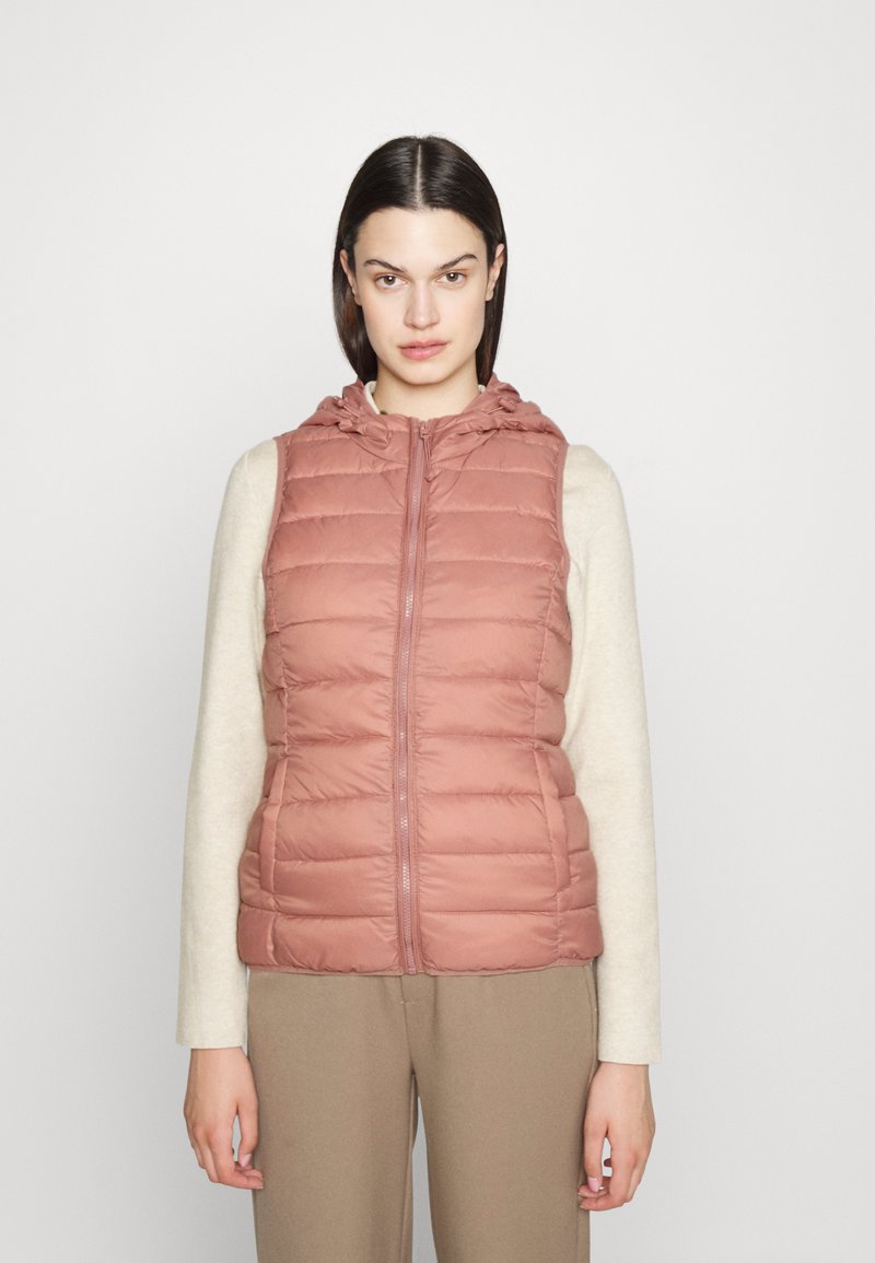 ONLY Tall ONLNEWTAHOE HOOD WAISTCOAT - Colete - burlwood