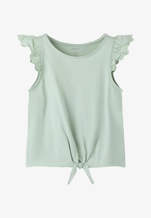 Name it, DETAIL TOP - Lihtne T-särk - aqua gray