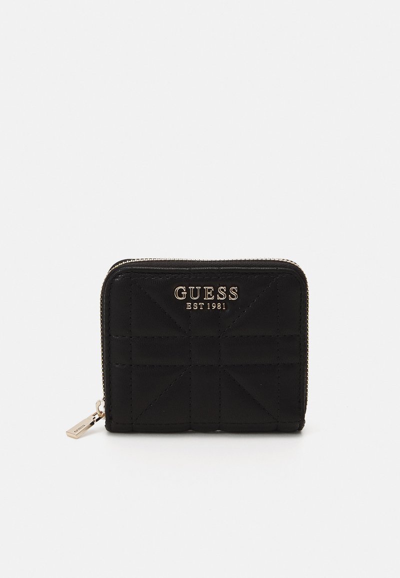 Guess ASSIA SMALL ZIP AROUND - Portemonnee - black