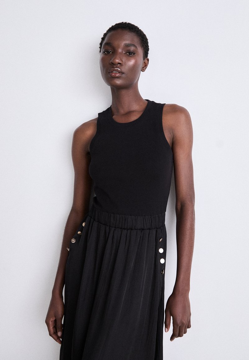 DKNY DRAPY DRESS - Maxi dress - black - Zalando.co.uk