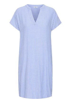 b.young, BYV NECK - Jurk - della robbia blue stripe