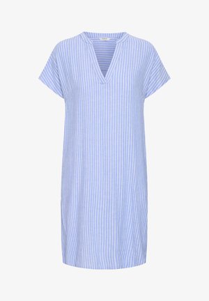 b.young, BYV NECK - Jurk - della robbia blue stripe