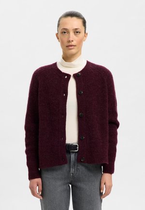 Selected Femme SLFLULU CARDIGAN - Cardigan - fig