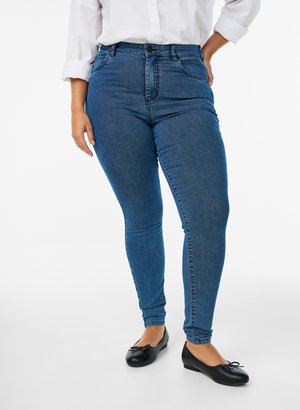 Zizzi MIT HOHER TAILLE - Jeans Skinny Fit - dark blue