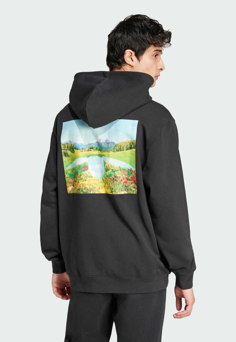 adidas Originals GRAPHIC - Hoodie - black - Zalando.ie