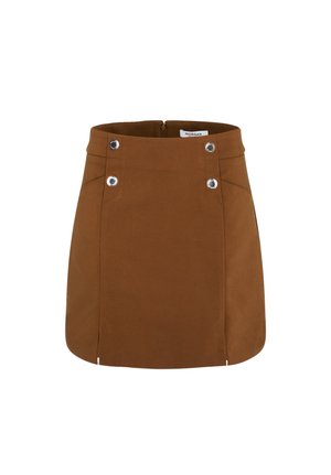 Morgan, MORGAN MORGAN MINI SKIRT WITH BUTTONS - Minijupe - camel