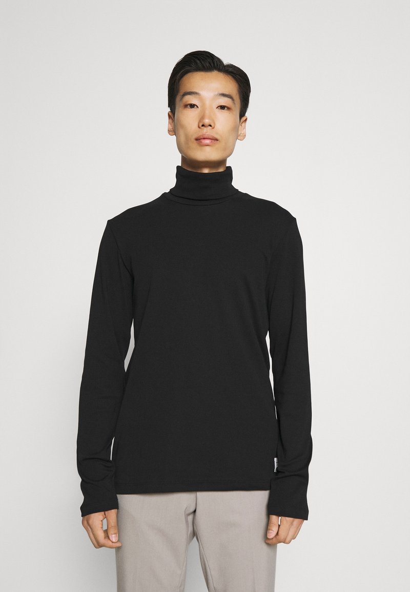 Marc O'Polo DENIM LONG SLEEVE TURTLE NECK - Camisola de manga comprida - black