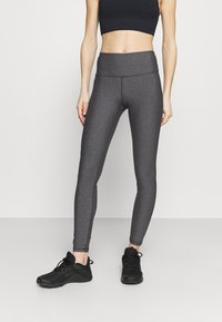 Under Armour - HIRISE LEG - Tights - charcoal light heather Miniaturebillede 1