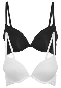 Next - CARA PUSH UP PLUNGE BRAS 2 PACK - Sujetador push-up - black Imagen en miniatura 1