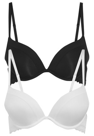 CARA PUSH UP PLUNGE BRAS 2 PACK - Push-up BH - black