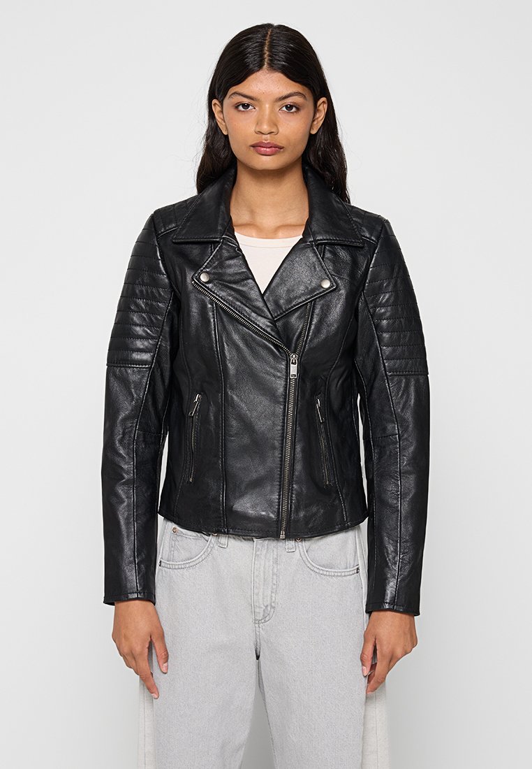 Lee Cooper Leren jas zwart Lee Cooper Leren jas zwart