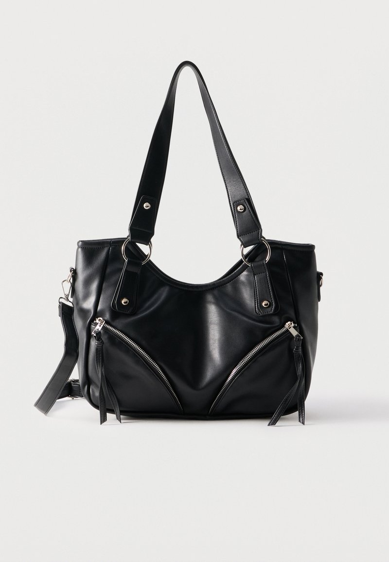 Vero Moda VMVEGA - Tote bag - black/silver-coloured/black - Zalando.co.uk