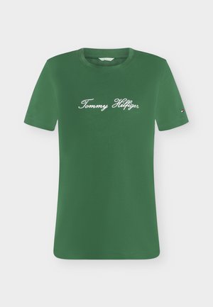 Tommy Hilfiger, SCRIPT  - Camiseta estampada - deep evergreen