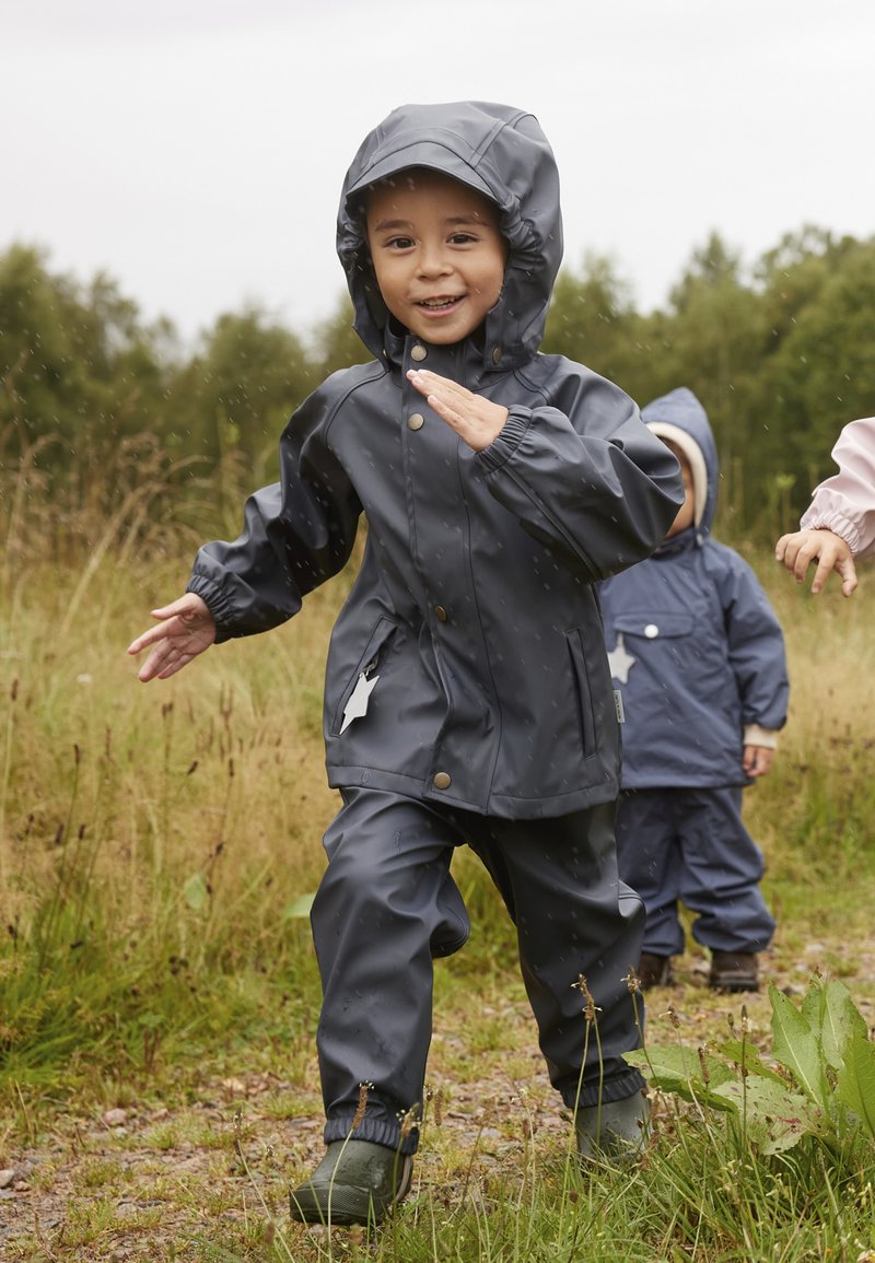 MINI A TURE MATREINAR RAIN SET UNISEX - Vodotesná bunda - blue