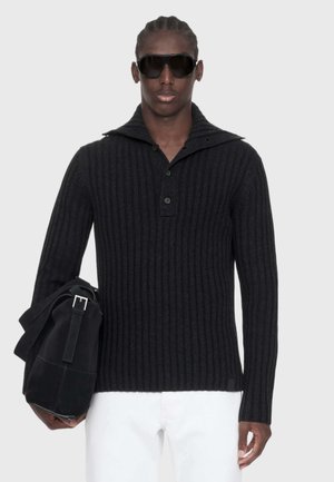 AllSaints, LIEV FUNNEL . - Jumper - cinder black marl