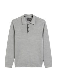 LANGARM-REGULAR  - Polo - grey melange