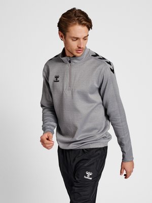 Hummel CORE HALF ZIP - Sweatshirt - grey melange