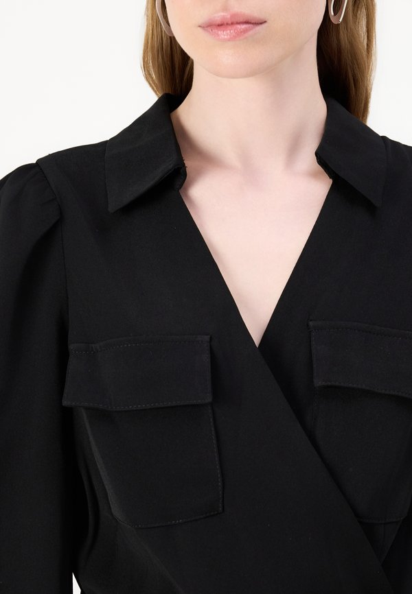 BALLOON SLEEVE WITH COLLAR AND UTILITY POCKETS - Jumpsuit4