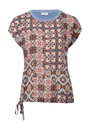 T-shirt con stampa - hellblau