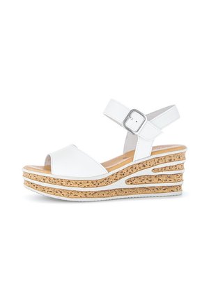Wedge sandals - weiss