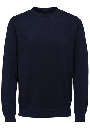 Selected, SLHBERG CREW NECK - Trui - navy blazer
