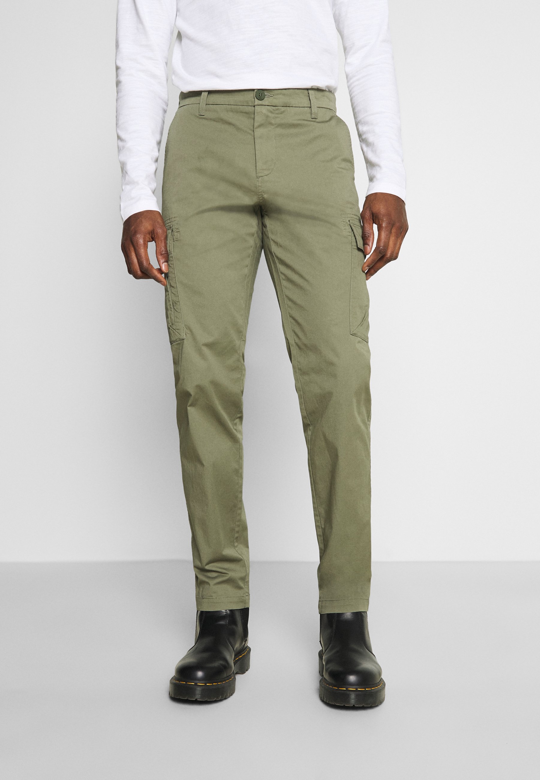 Dockers Smart Tech Pantalon Cargo Deep Lichen Green Olive Zalando Fr