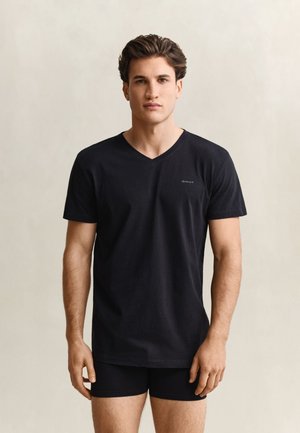 GANT, KURZARM 2-PACK - Unterhemd/-shirt - schwarz
