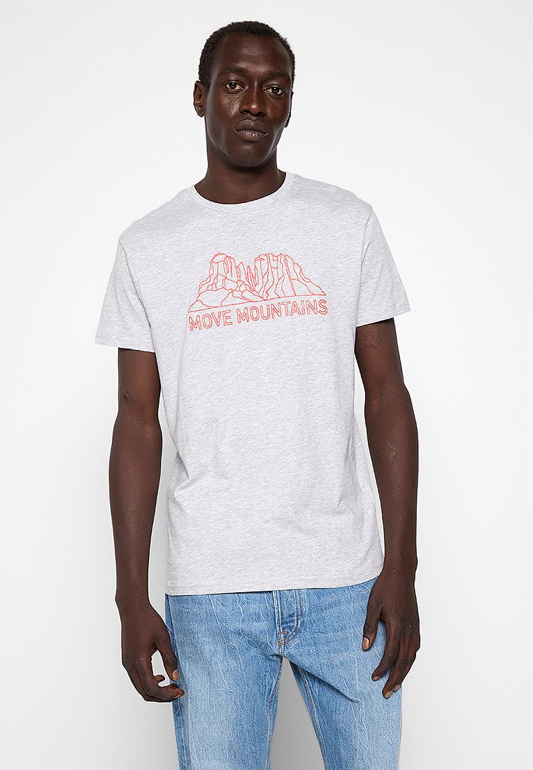 Jeep T-shirt print lichtgrijs