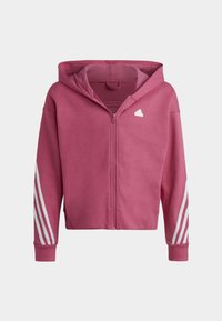 adidas Sportswear FUTURE ICON 3-STRIPES FULL-ZIP - Tröja med dragkedja - preloved fuchsia white