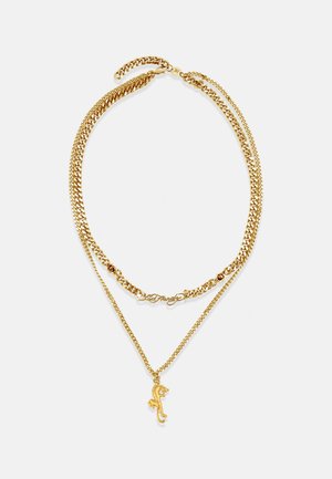 DOUBLE ROW PANTHER AND ROSE UNISEX - Náhrdelník - gold-colored