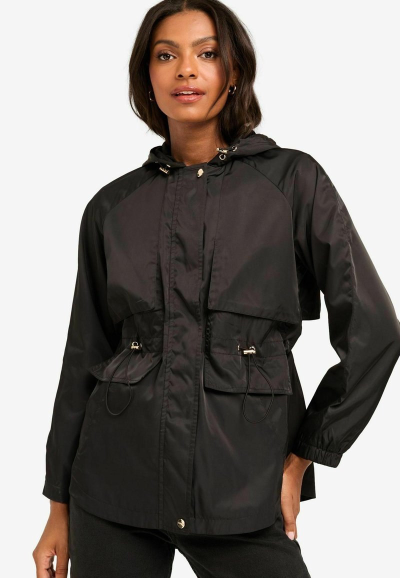 Lipsy SHOWER RESISTANT RAIN - REGULAR FIT - Vodoodporna jakna - black