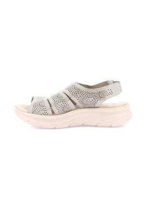 Sandali con plateau - grigio