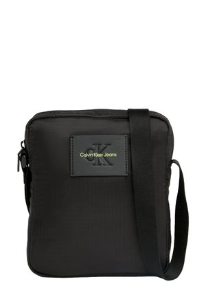 ESSENTIALS REPORTER - Bandolera - black sharp green