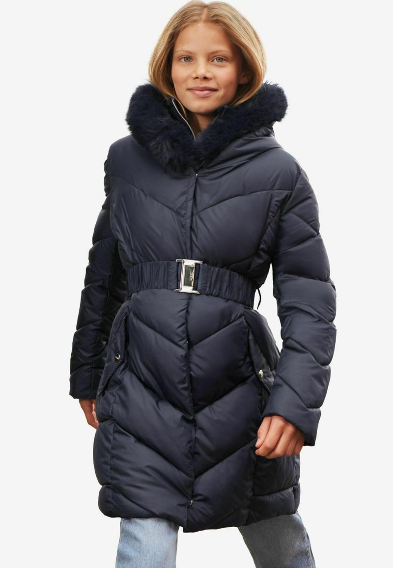 Lipsy SHOWER RESISTANT LONGLINE BELTED PADDED - REGULAR FIT - Abrigo de invierno - navy blue