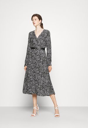 FLORAL KATE - Jurk - black/white