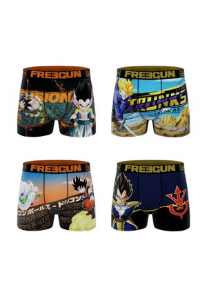 4 PACK PRINTED DRAGON BALL - Boxers - orange violet noir jaune bleu