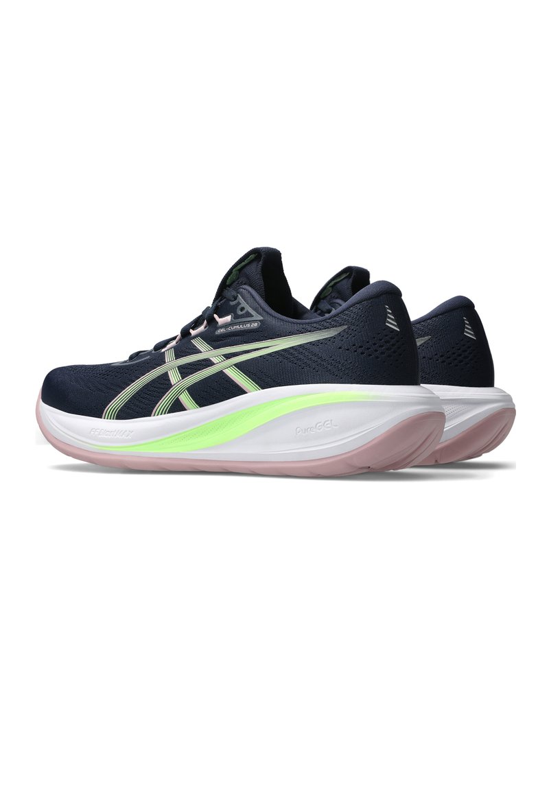 ASICS GEL-CUMULUS 28 - Silniční běžecké boty - midnight illuminate green