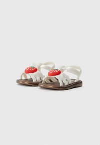 Mini Melissa Sandals - white/red