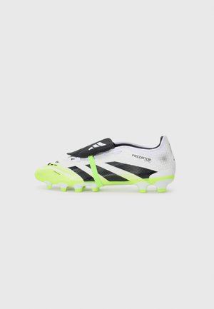 PREDATOR PRO FT MG - Football boots firm ground - white/core black/lucid lemon
