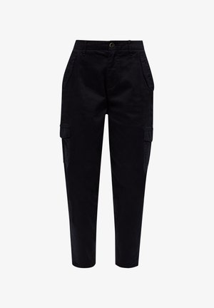 s.Oliver MIT SUPER HIGH WAIST - Cargohose - schwarz