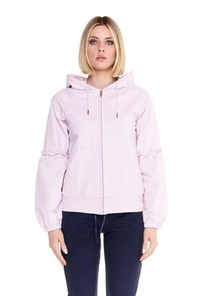 LEONE 1947, WOMAN HOODY FULL ZIP SPARKLY - Sweat zippé - wisteria