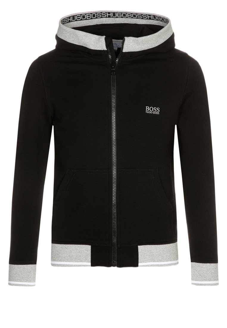 BOSS Kidswear Tröja med dragkedja - schwarz